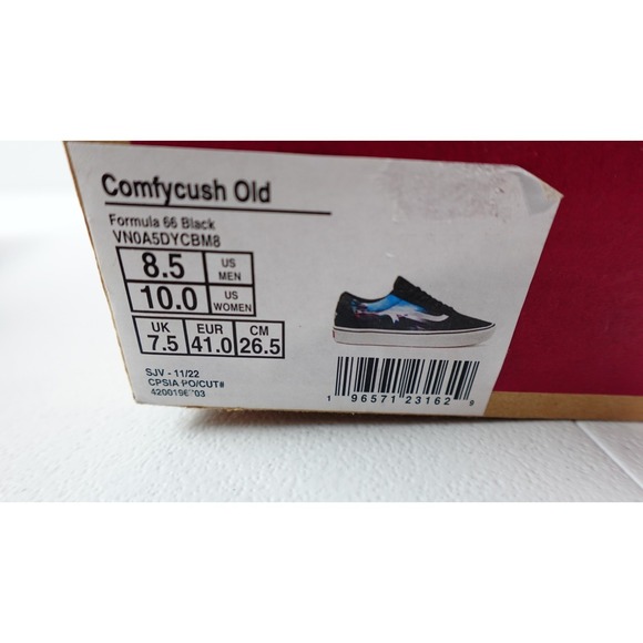 VANS Old Skool Comfy Cush‎ Formula 66 Shoe Low Skate Suede Black Men Sneaker 8.5 main image 7